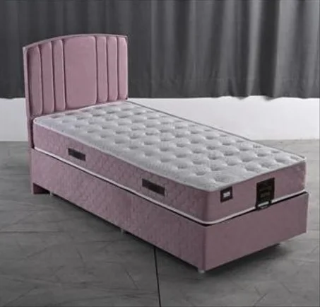 Lit Capitonné Tissu Velours Anti-taches Haute Qualité