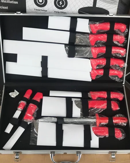 حقيبة السكاكين متعددة الأنواع و الأحجام  عالية الجودة  Valise De Couteaux 11 PCS