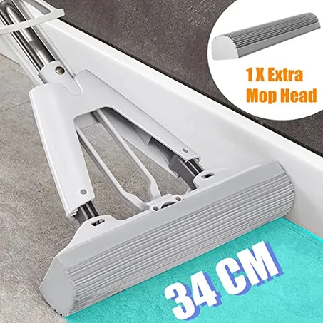 ممسحة تنظيف القابلة للطي + إسفنجة