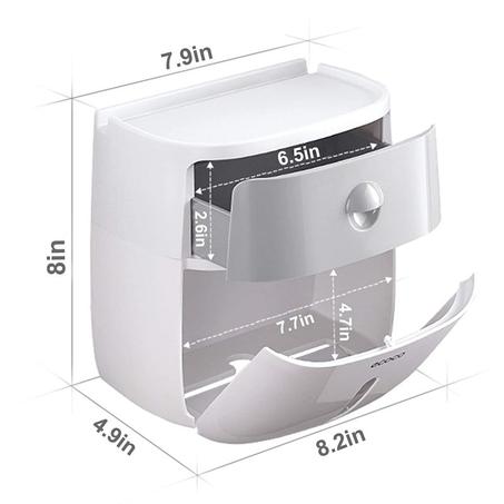 حامل ورق الحمام مقاوم للماء