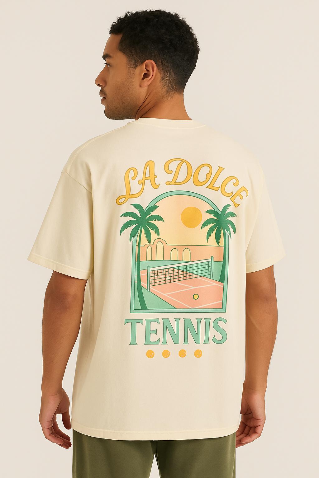 LA DOLCE TENIS   (PRMIUM OVERSIZE TSHIRT)