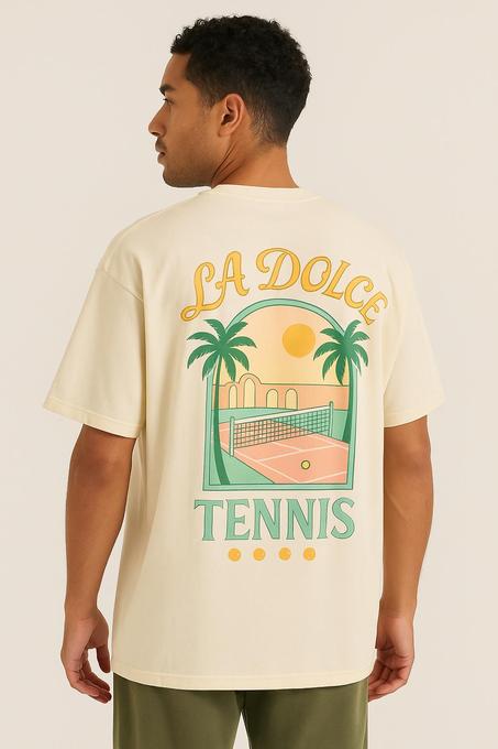 LA DOLCE TENIS   (PRMIUM OVERSIZE TSHIRT)