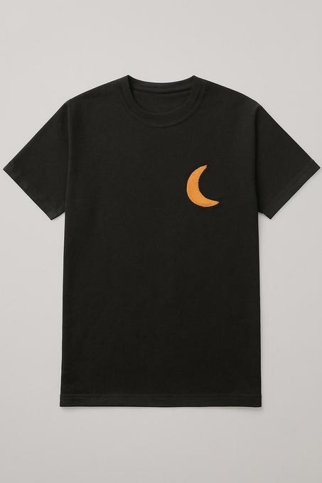 TSHIRT MOON INTO THE BLACK