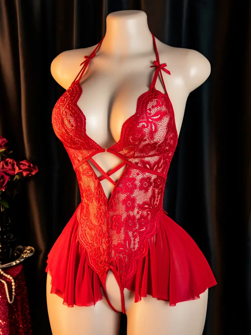 Secret Night – Ensemble Body Glamour en Dentelle Florale