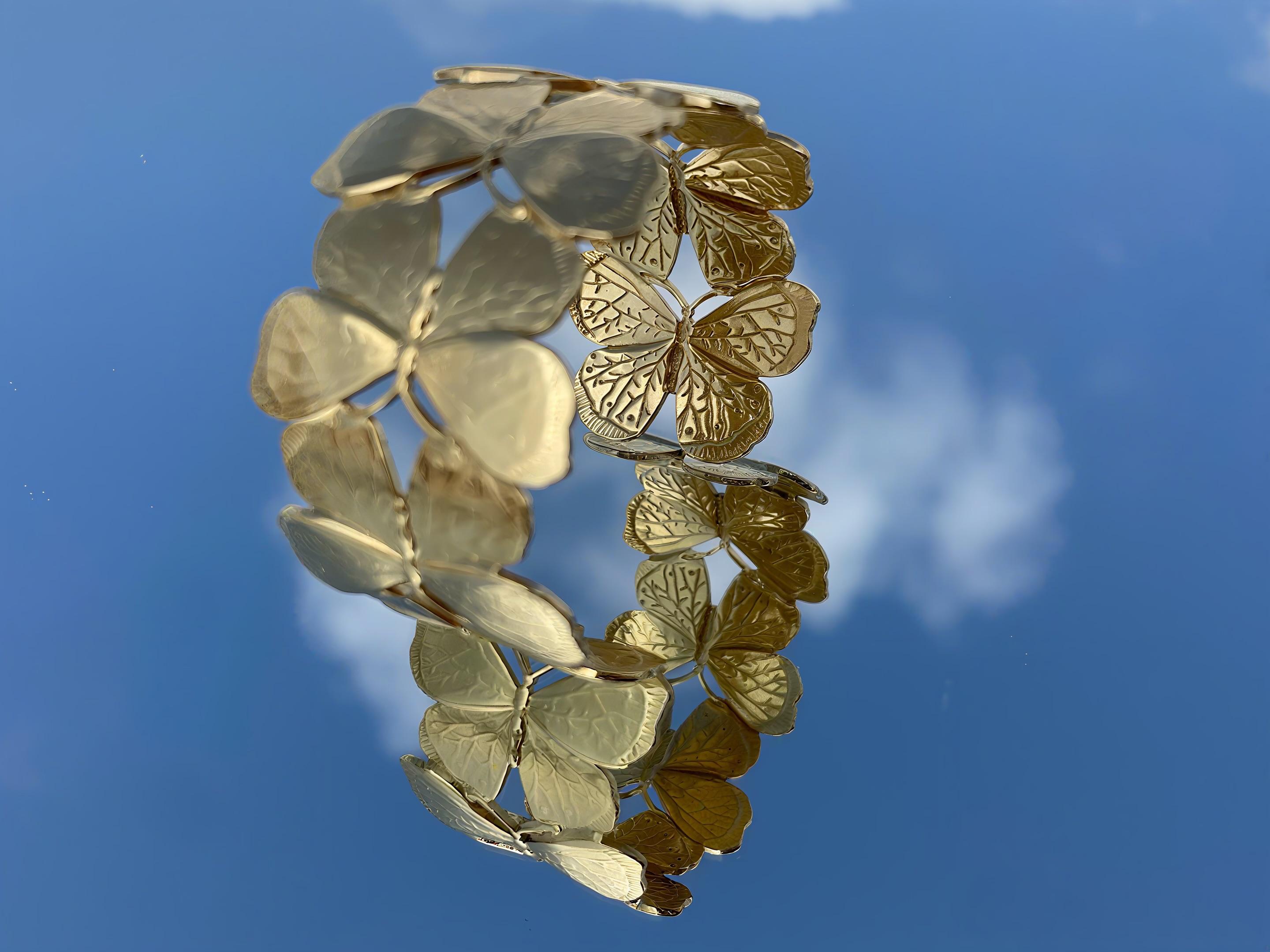 Bracelet Papillon Doré