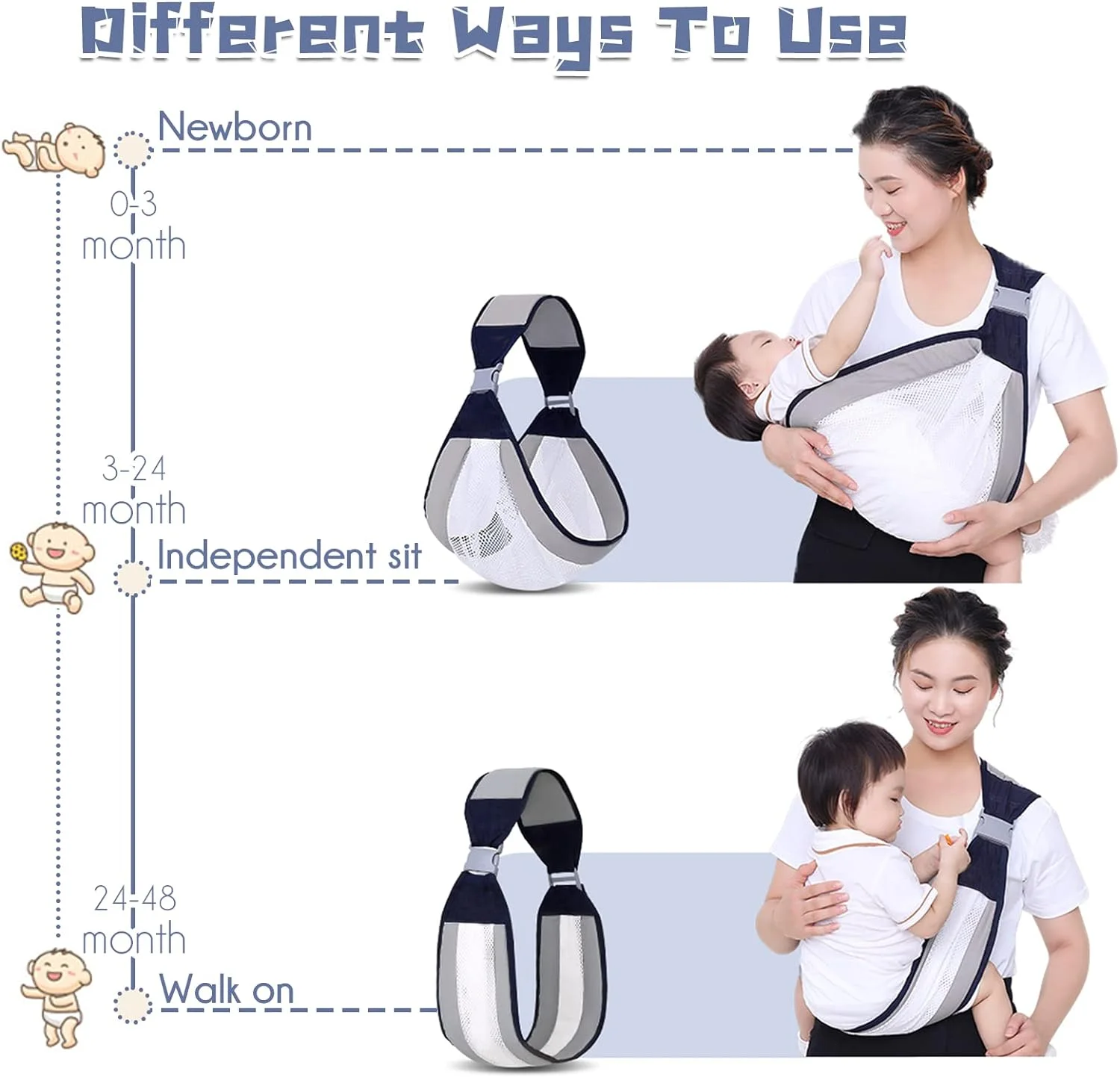 Baby Sling - حمالة الأطفال الصحية