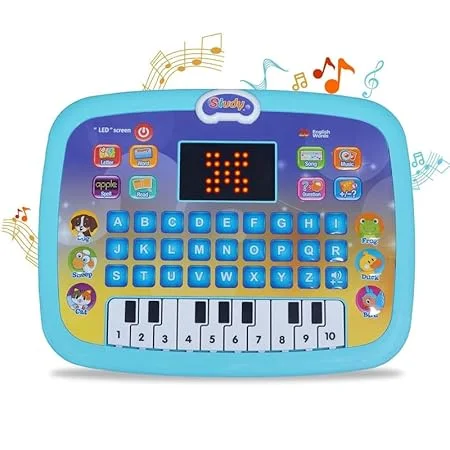 تابلت تعليمي وبيانو  باللغة الإنجليزية بشاشة LED