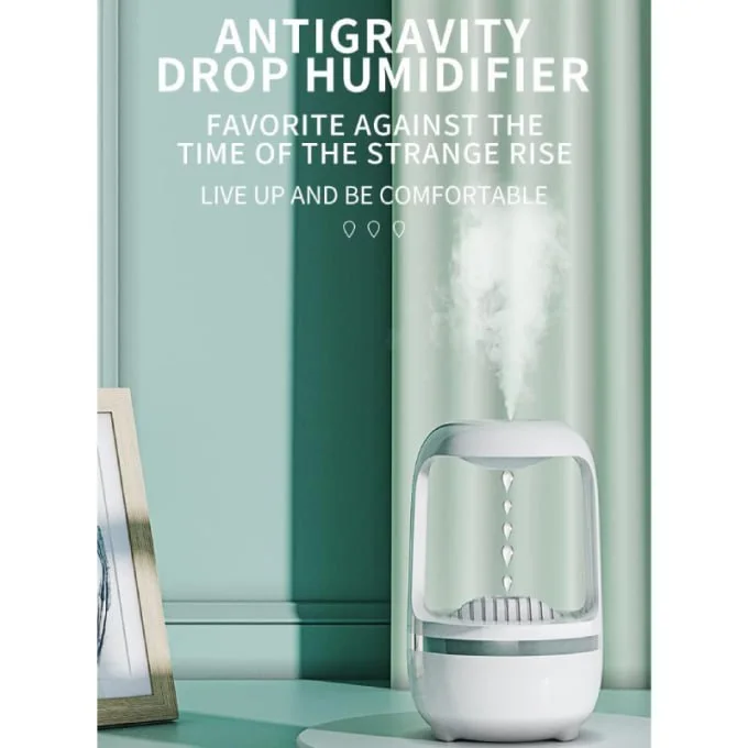 فواحة ومرطب هواء بقطرات المياة مضاد للجاذبية