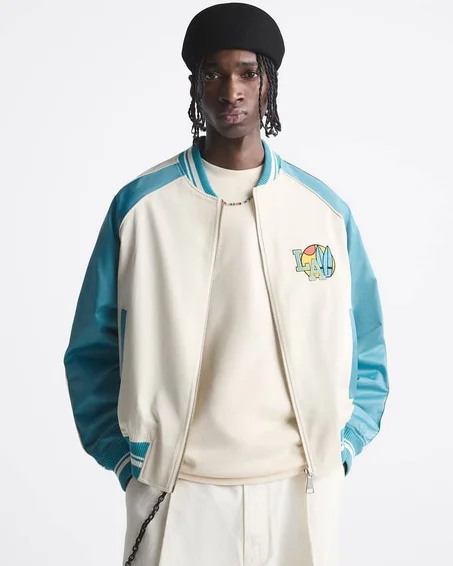 BOMBER JACKET WITH CONTRAST DETAIL