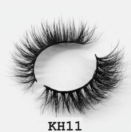 Faux cils en vison 3D naturel + Pince et brosse à cils