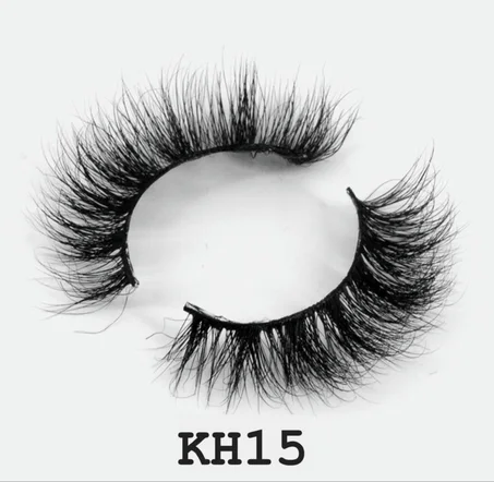 Faux cils en vison 3D naturel + Pince et brosse à cils