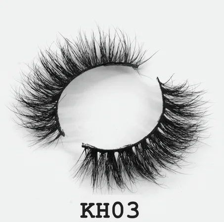 Faux cils en vison 3D naturel + Pince et brosse à cils