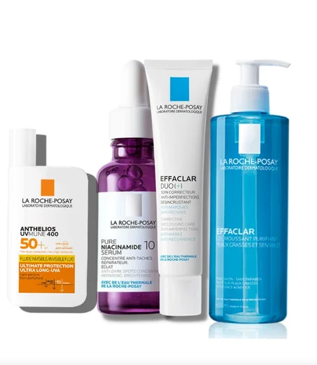 Pack 4 Sérum Niacinamide et Duo+  GEL MOUSSANT  400ML et ANTHELIOS ÉCRAN SOLAIRE  Ref2001