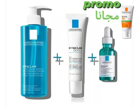 PaCK  GEL MOUSSANT  et  EFFACLAR SÉRUM et  DUO + CRÈME INVISIBLE Ref1259