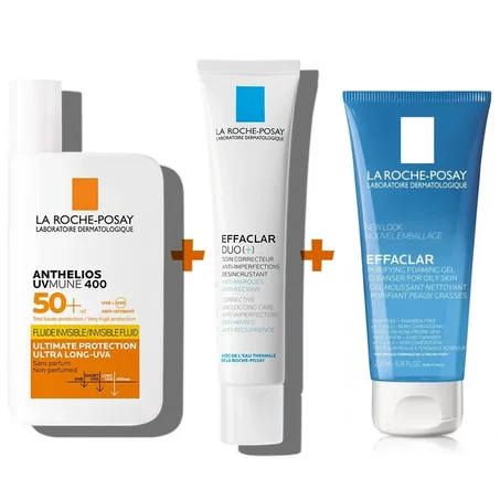 LA ROCHE POSAY PACK DUO + ANTHELIOS UVMUNE + GEL MOUSSANT 200ML ref90