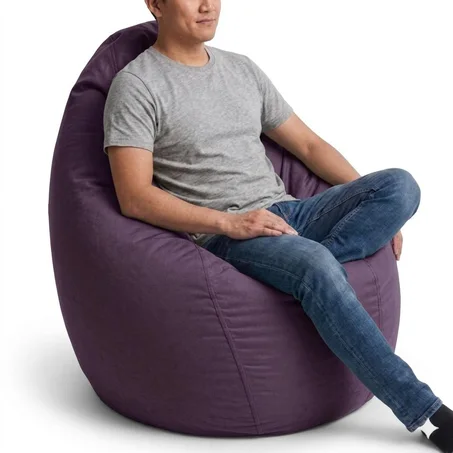 Pouf bean bag mauve