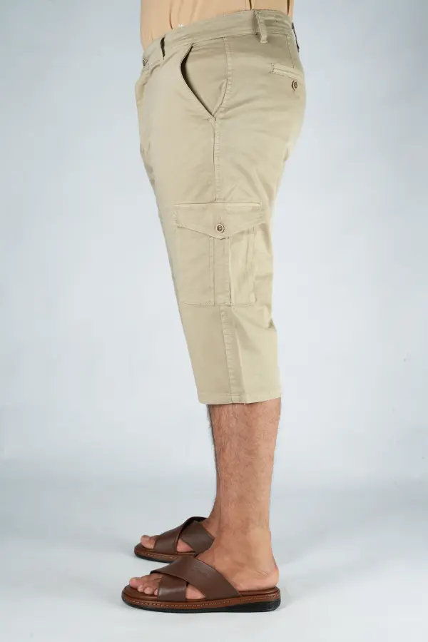 Packs de 3 Pantacourt Massimo Dutti En Toile Léger Ref-PM66251J ( Vert Royale + Beige + Noir )