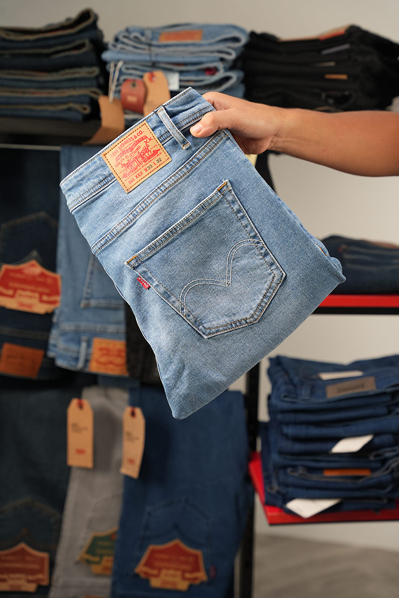 Pack de 3 Levi's De luxe coupe Normal  ( Noir + Bleu petrole + Bleu clair )