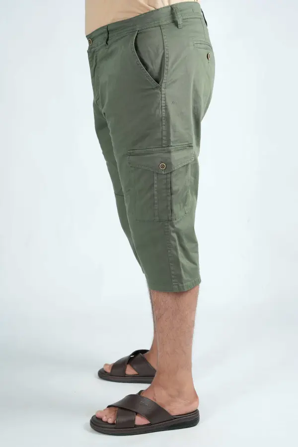 Packs de 3 Pantacourt Massimo Dutti En Toile Léger Ref-PM66251J ( Vert Royale + Beige + Noir )