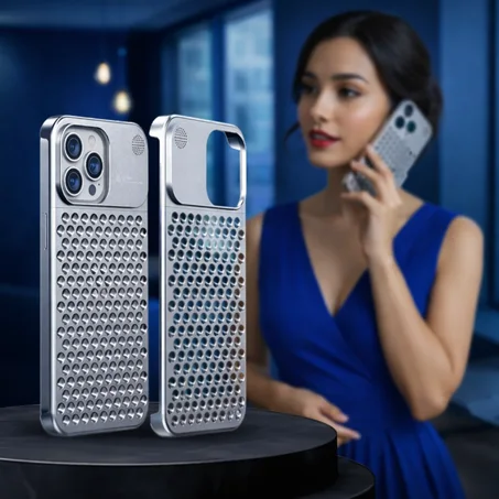 كوفر هاتف فاخر بتصميم معدني أنيق