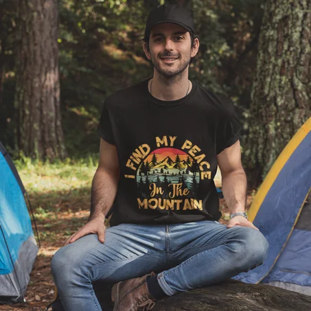 T-SHIRT SCARDOX I Find My Peace in the Mountains
