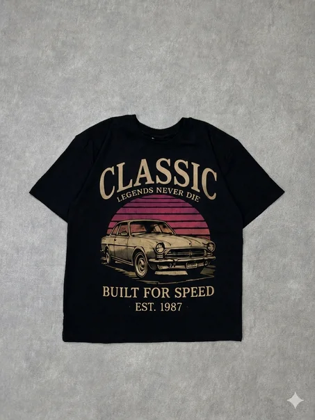 T-Shirt Oversize "Classic 1987" BY SCARDOX DZ