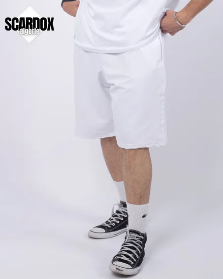 OVERSIZE SHORT BLANC