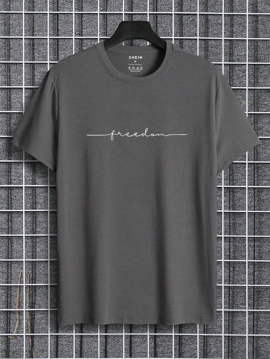 Homme T-shirt À Lettres