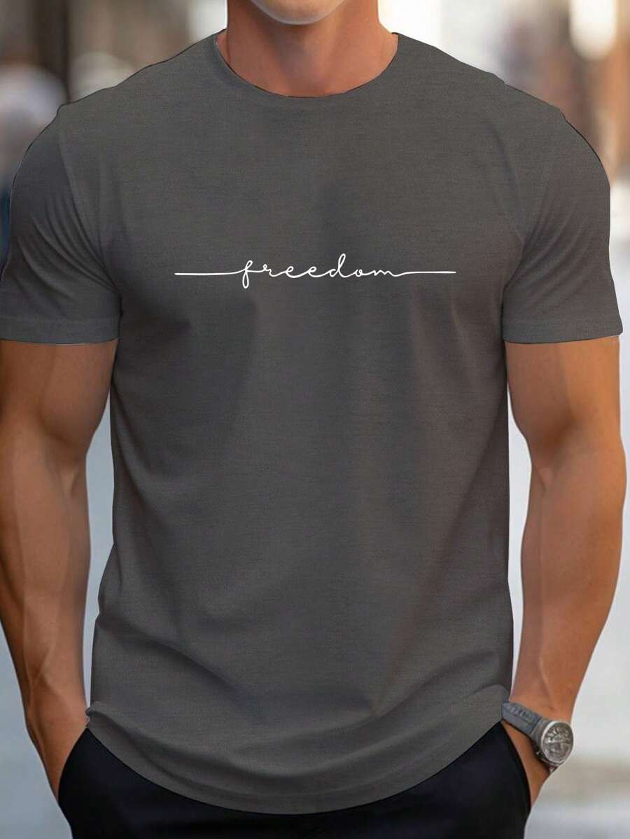 Homme T-shirt À Lettres
