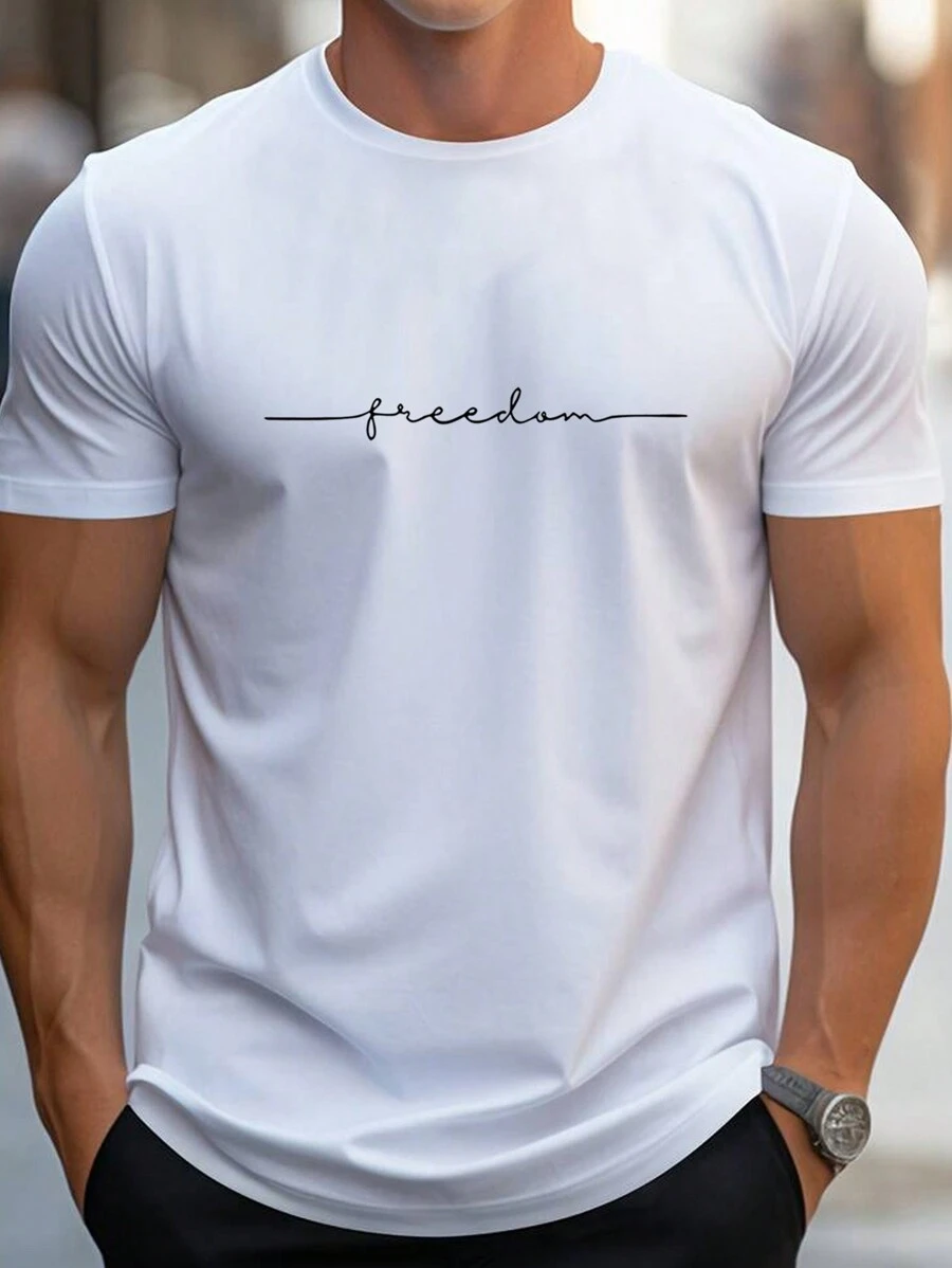 Homme T-shirt À Lettres