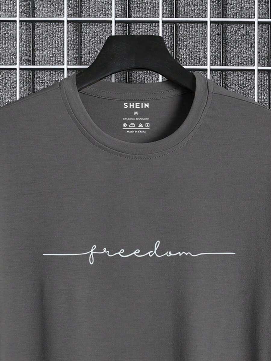 Homme T-shirt À Lettres