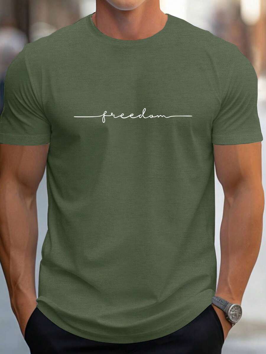 Homme T-shirt À Lettres