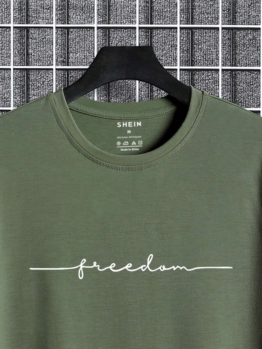 Homme T-shirt À Lettres