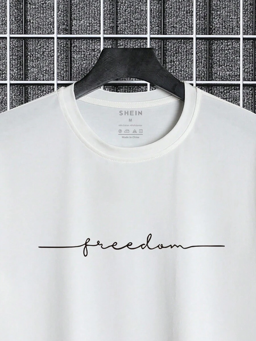 Homme T-shirt À Lettres