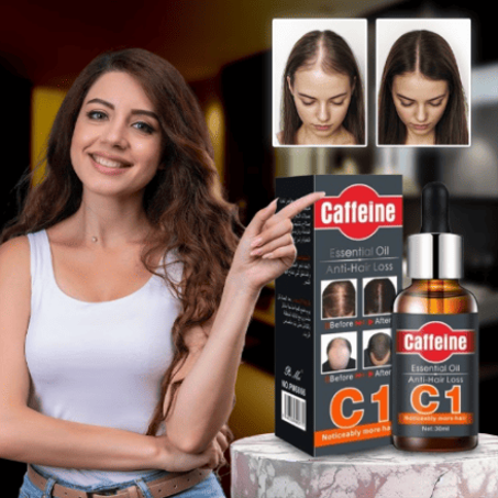 زيت الكافيين C1 لعلاج تساقط الشعر