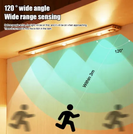 PZSUNLY-LED إضاءة الخزانة مع استشعار الحركة ، USB Type-C الشحن ، سامسونج إضاءة المطبخ ، ضوء الليل اللاسلكية ، 20 سنتيمتر ، 30 سنتيمتر ، 40 سنتيمتر
