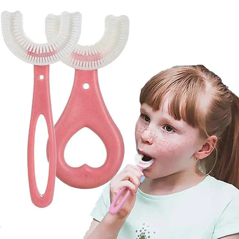 فرشاة أسنان على شكل حرف U