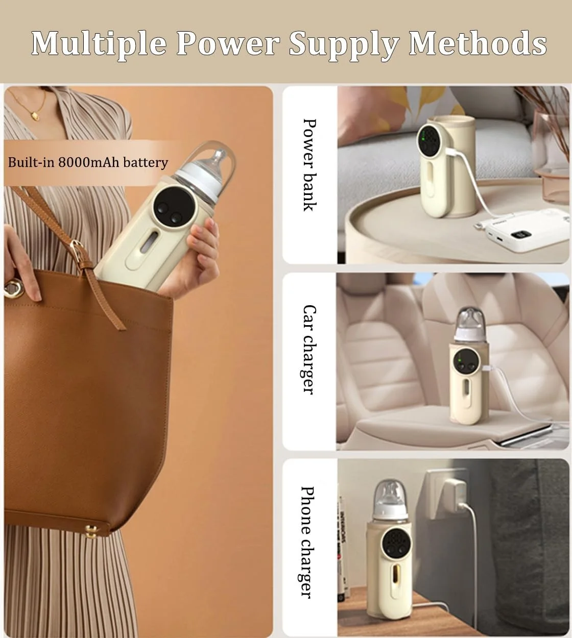 BabyHeat™ – Chauffe-Biberon Portable Rechargeable