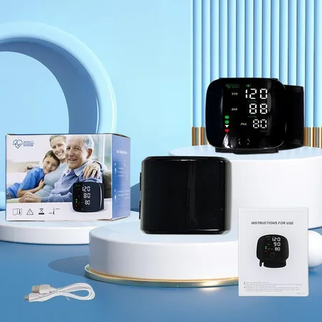جهاز قياس ضغط الدم الأوتوماتيكي بشاشة رقمية كاملة LED