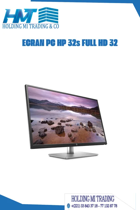 ECRAN PC HP 32s FULL HD 32