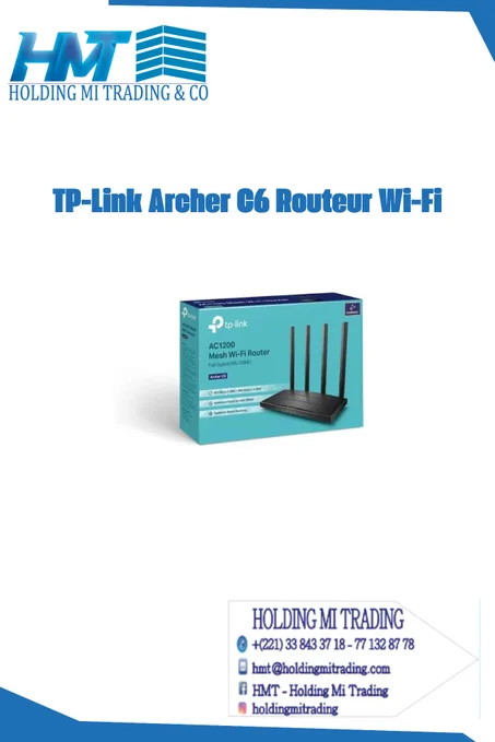 TP-Link Archer C6 – Routeur Wi-Fi