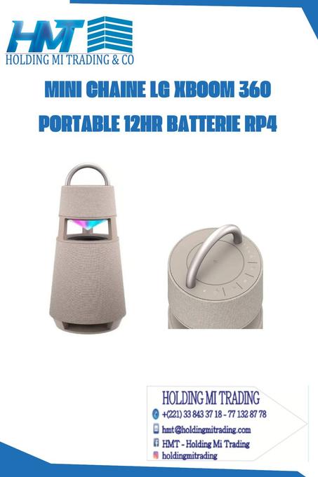 MINI CHAINE LG XBOOM 360 PORTABLE 12HR BATTERIE RP4