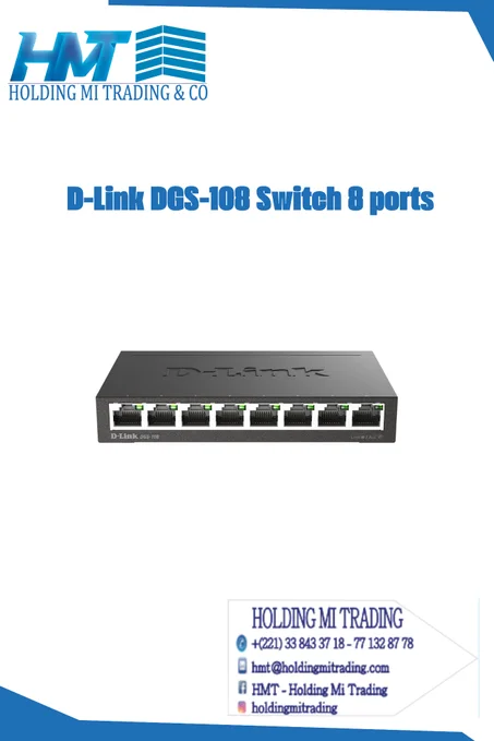 D-Link DGS-108 – Switch réseau 8 ports