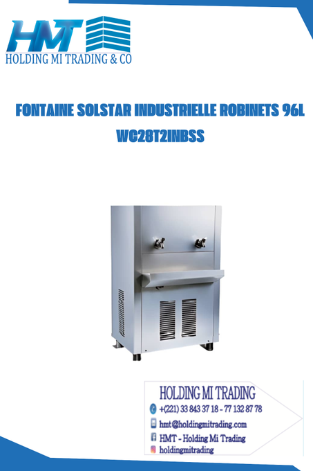 FONTAINE SOLSTAR INDUSTRIELLE ROBINETS 96L  WC28T2INBSS