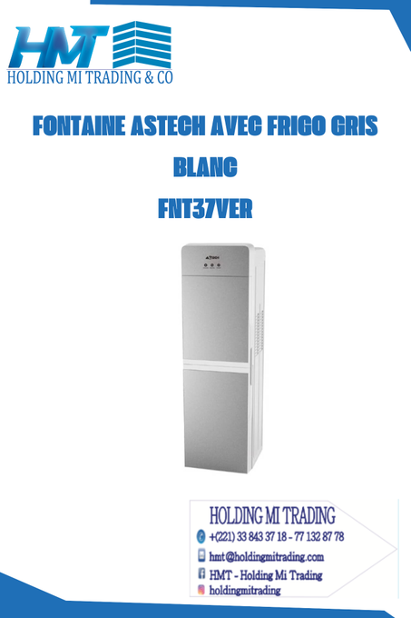 FONTAINE ASTECH AVEC FRIGO GRIS BLANC  FNT37VER