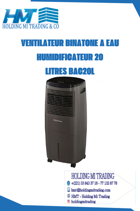 VENTILATEUR BINATONE A EAU HUMIDIFICATEUR 20