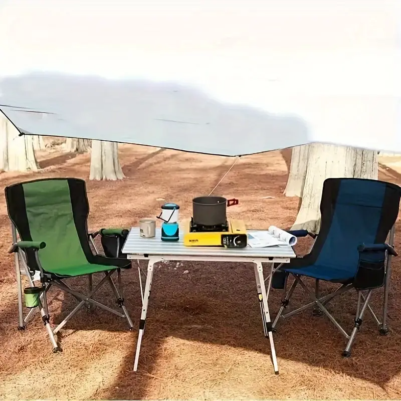 chaise de camping portable avec poche latérale, chaise pliante portable,   pour la plage, la pêche, les  , les  - , la pelouse détails 4