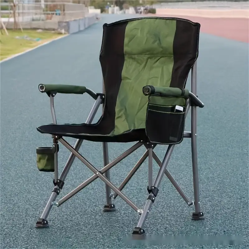 chaise de camping portable avec poche latérale, chaise pliante portable,   pour la plage, la pêche, les  , les  - , la pelouse détails 7