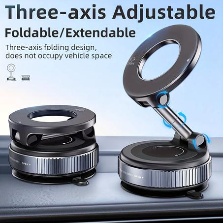 حامل هاتف مغناطيسي بتكنولوجيا الشفط الفراغي