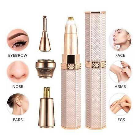 جهاز ازالة شعر الوجه وتشذيب الحواجب4في 1 بدون الم